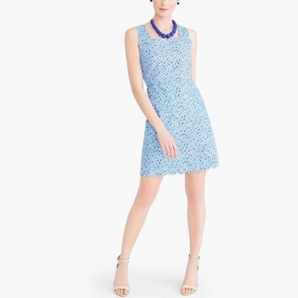 Blue cotton dress